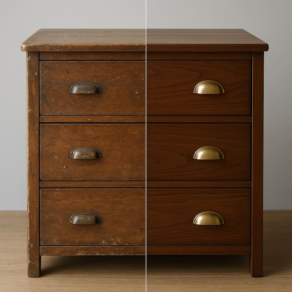 Möbel wird im Upcycling umgebaut